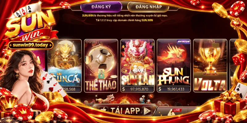 Tổng quan cổng game uy tín SUNWIN
